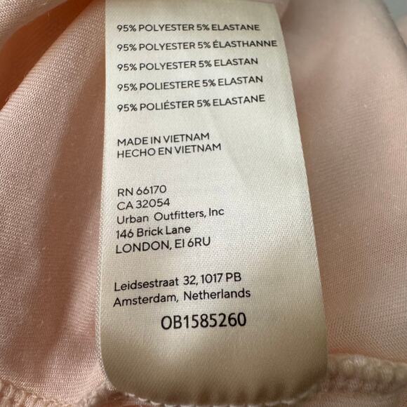 Free People Terese Top Pink Tint Flutter Short Sleeves Size M - Picture 6 of 8